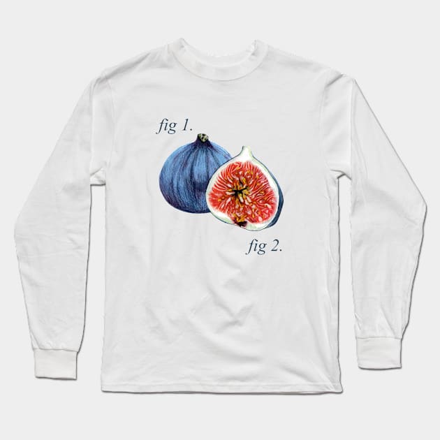 Annotated Figs diagram Long Sleeve T-Shirt by bullshirter